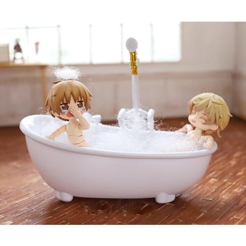 D01-P720 Doll handmade clothes 1/12 1/8 ob11 1/6 GSC MSD SSDF SD doll Accessories Shower head bathtub 1pcs