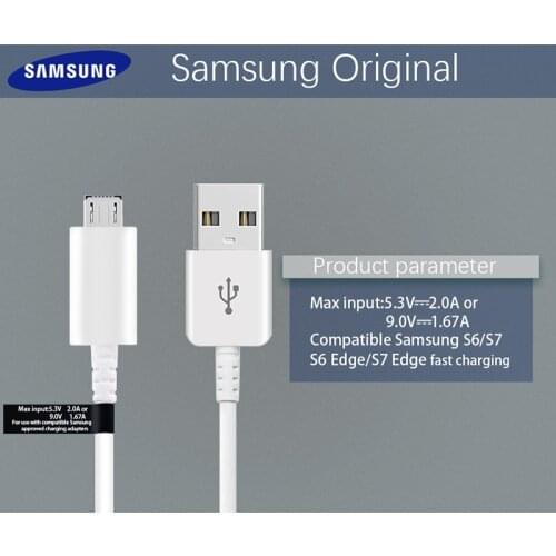 Samsung S6 S7edge Originele 2A 1.2 M Micro Usb Android 1.5 M Kabel Snelle Opladen Datakabel Adaptieve Voor Note2 note4 Note5 Not