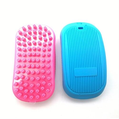 Pet Bath Brush Rubber Comb Hair Removal Brush Pet Dog Cat Grooming Cleaning Glove Massage Pet Hair Care Tool