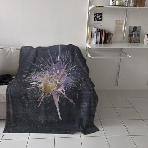 Splash Ink Texture Morandi Home Blanket High Quality Bedroom Living Room Sofa Blanket Lounge Hotel Travel Portable Soft Blanket