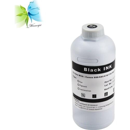 Winnerjet 1000ML per bottle WINNERJET 5 colors pigment ink for Canon iPF830/iPF840/iPF850 printer high quality ink