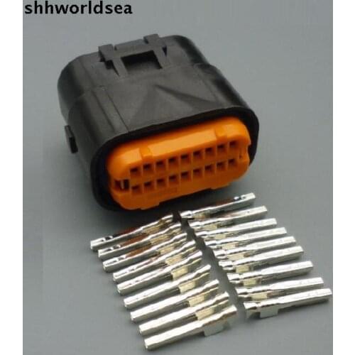 Worldgolden 5/30/100sets kit 1.0mm 18p cable wire harness female connector MX23A18SF1