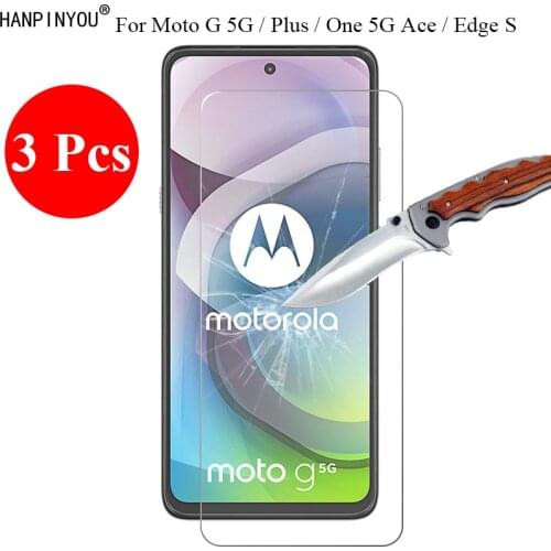 3 Pcs/Lot 9H 2.5D Tempered Glass Screen Protector For Motorola Moto G 5G / Plus / One 5G Ace / Edge S Protective Film