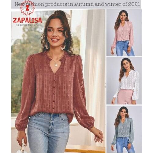 ZAPALISA Button Down Blouses