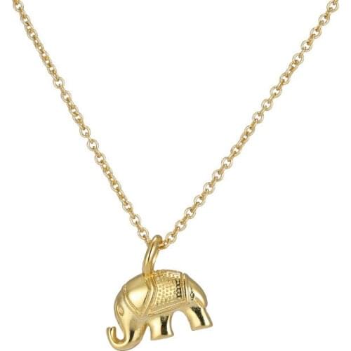 Daisies New Hot Elephant Vintage Cute Charm 925 Sterling Silver Chain Pendant Necklace Women Collier Choker Collar Jewelry