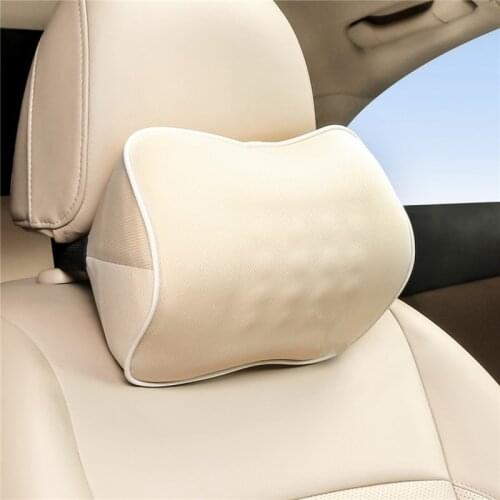 1pcs Memory Cotton Auto Car Head Rest Lumbar Safety Breathable Fabric Pillow Cushion Relieve Fatigue Accessories for Cars