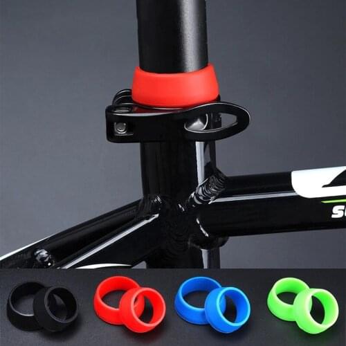1Pcs Bicycle Seat Post Rubber Ring Dust Cover Cycling Silicone Waterproof Mountain Bike Seat post Protective dropshipping
