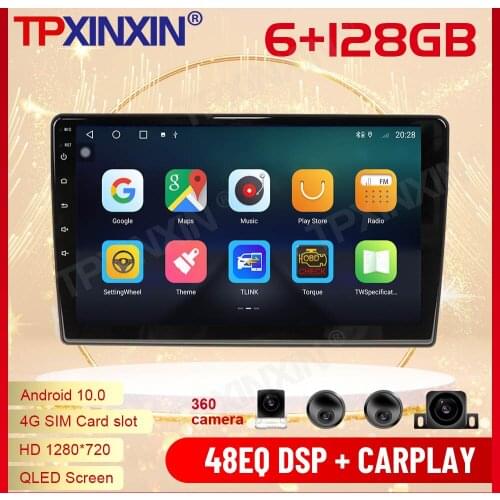 2 Din Carplay Android Radio Receiver Multimedia Stereo For Toyota Wish 2009 2010 2011 2012 GPS Navigation IPS Recorder Head Unit