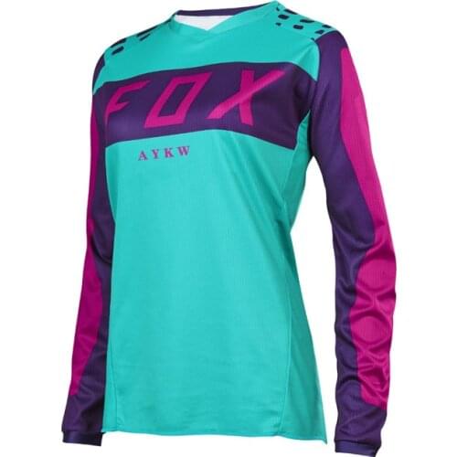 2021 Motocross jersey mtb downhill jeresy cycling mountain bike quick dry jersey AykwFox Woman jerseys cycling jersey women