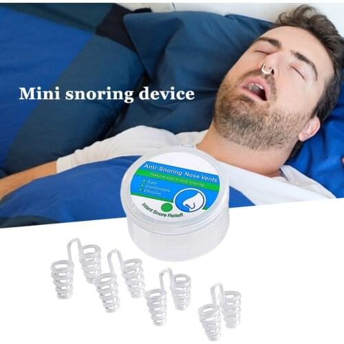 Personal Health Care Practical Supplies 4pcs Anti Snore Apnea Nose Clip Breathe Aid Stop Snore Device Sleeping Equipment
