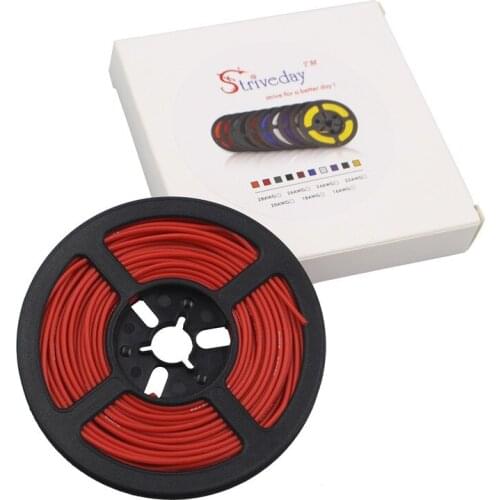 50 meters 164 ft 26AWG Flexible Rubber Silicone Wire Tinned copper line DIY Electronic cable 10 colors to choose from