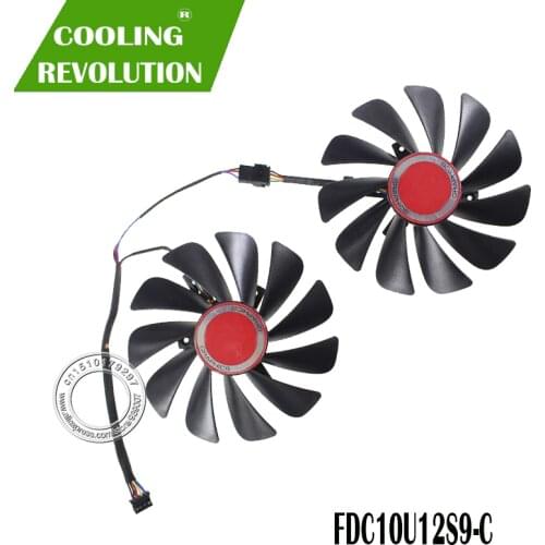 FDC10U12S9-C DC12V 0.45AMP Diameter 95MM Graphics / Video Card Cooler Fan FOR XFX RX580 RX584 RX588 Graphics Card Cooling Fan
