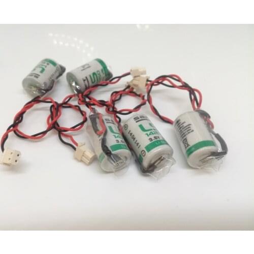 4pcs/lot New Original SAFT LS14250 14250 1/2AA LiSOCL2 3.6V 1250mAh PLC Battery Batteries With Plug LS 14250