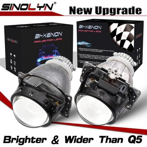 Sinolyn Headlight Lenses Upgrade Koito Q5 3.0 D2S Lens H4 Bi-xenon HID Projector Car Lights Accessories Retrofit Automobiles DIY