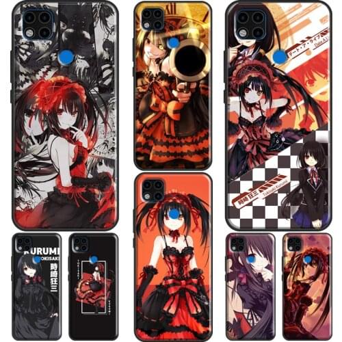 Date a Live Tokisaki Kurumi Anime Phone Case For Xiaomi Redmi Note 10 Pro 8T 9S 8 9 Pro Cover For Redmi 9 9T 9A 9C 7A 8A K40