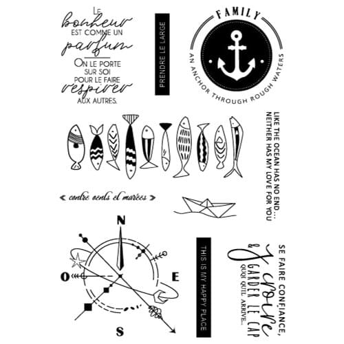 French stamp Clear Stamp for Scrapbooking Transparent Silicone Rubber DIY Photo Album Decor A172