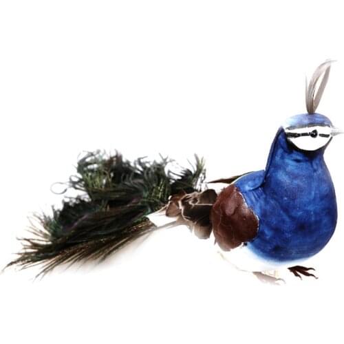 Faux Peacock Creative Display Ornaments for Garden Window Stage Props Decoration