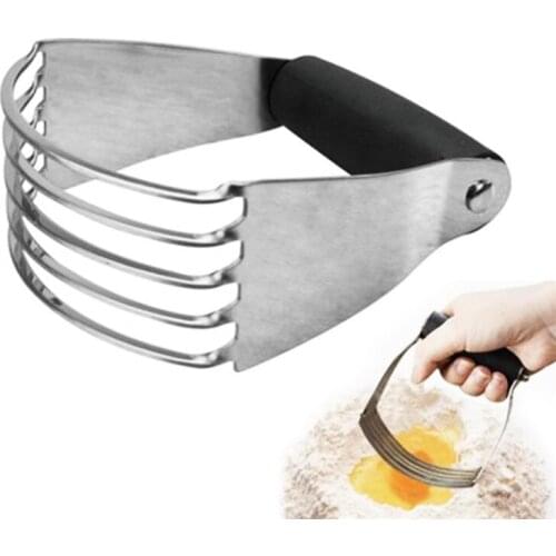 Creative Manual Dough Blender Pastry Blades Flour Mixer Household Stainless Steel Non Slip Pastry Cutter Kitchen Baking Tools