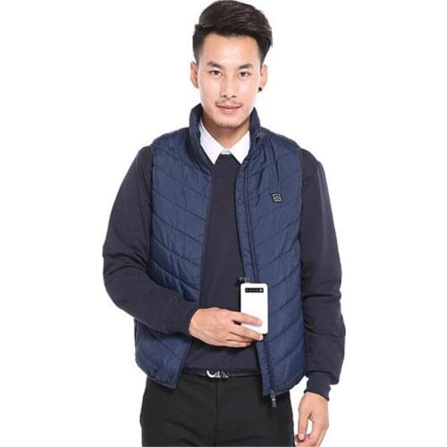 Men Outdoor Electric Heating Vest Jacket Men Women Winter USB Infrared Electric Thermal Clothing Waistcoat For Sports Hiking