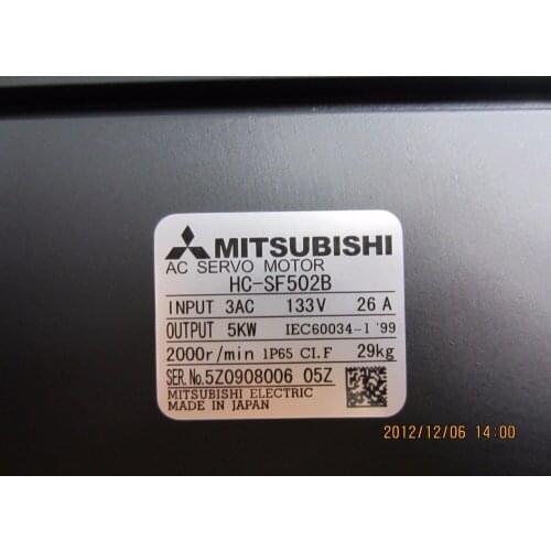 Original Japan Mitsubishi servo motor ac 5kw HC-SF502B HC-SF