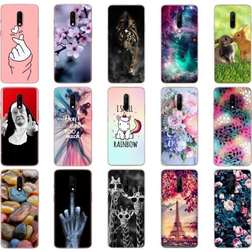 Silicon Case For oneplus 7 Cases For one plus 7 pro etui Soft TPU Back Phone Cover For OnePlus 7 Pro 2019 Protective Coque 1+7