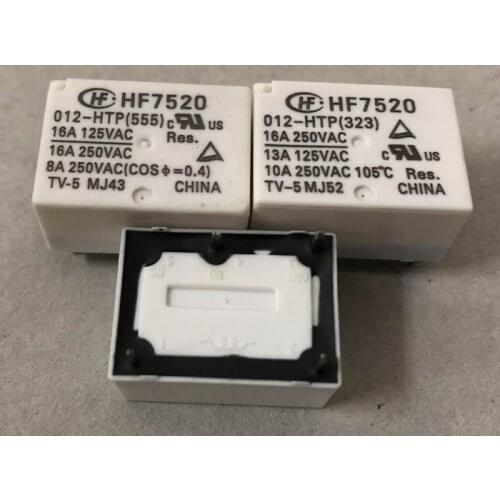 10pcs/lot relay HF7520 012-HSTP 12VDC 16A