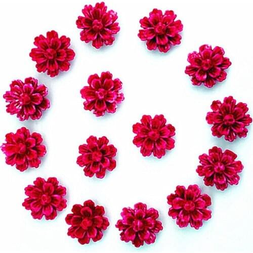 100 pcs. Rose DlY resin rose flower flatback appliques for phone / wedding / craft