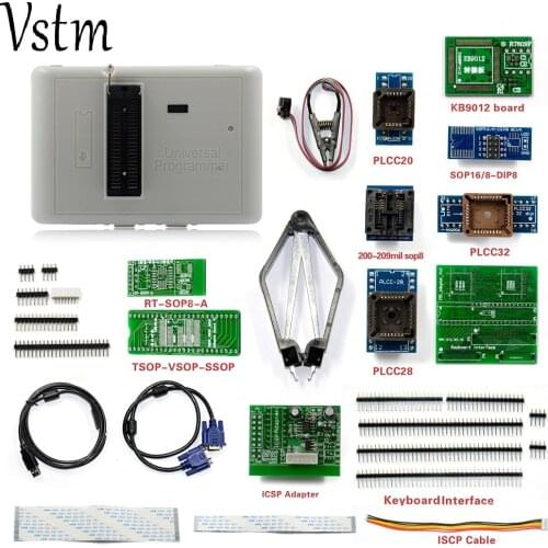 2018 for RT809H EMMC-Nand FLASH Programmer TSOP-VSOP-SSOP Adapter 169 BGA / BGA 153+10 Adapters +SOP8 Test Clip Free Shipping