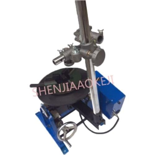 30kg automatic seam welding positioner stepless speed Small rotary table tube positioner welding torch bracket 200 chuck