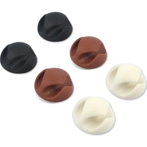 6 pcs Car Cable Clip Silicone USB Line Desktop Management Compatible Clip for Driving Recorder Wire Organizer Auto Accessories