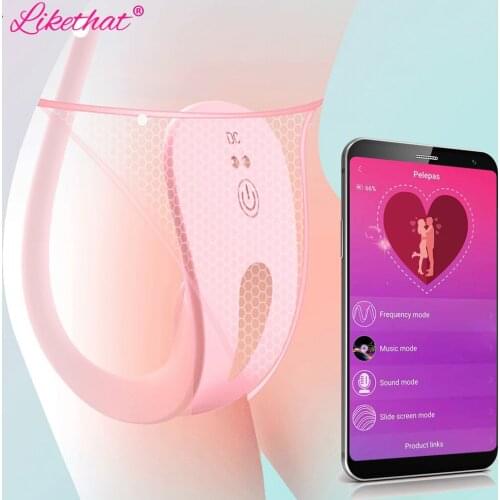 APP Remote Dildo Vibrator Panties for Women Clit Stimulator Adult Sex Machine Shop Bluetooth Female Masturbators Erotic Toys