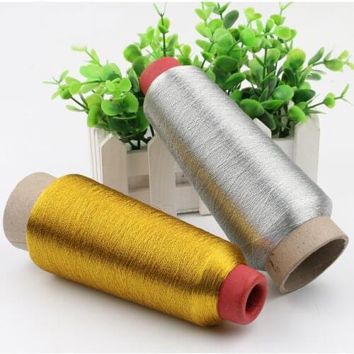 Colorful Computer embroidery cross stitch DIY Manual Bright Silk Gold Thread Silver Thread Metallic Yarn Woven Line 3200M