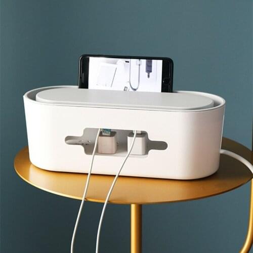 Multifunctional Mini Creative Desktop Storage Box Household Goods Power Cord Socket Wire Storage Box Cable Tidy Storage Box Safe