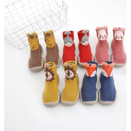 New Newborn Fashion Cute Outdoor Breathable Sock Baby Boys Girl Cartoon Pattern Cartoon All Seasons Non-slip First Walker Shoe