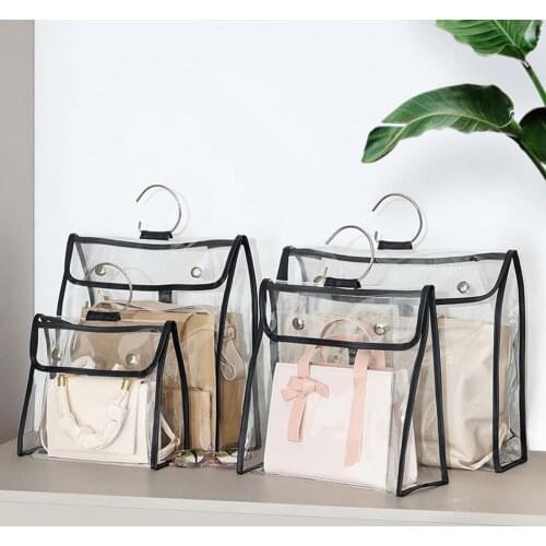 Dust-Proof High Capacity Hanging Protective Transparent Storage Bag Organizer Storage Hanging Bag Closet Hanger