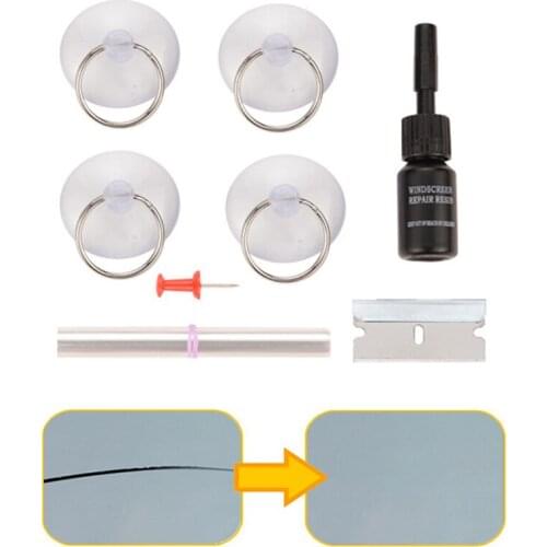Car Windshield Repair Kit Glass Windscreen Restore Repairing Tools Set Big Chip Crack Repairing Car Auto Kit Car Repair Tool Set