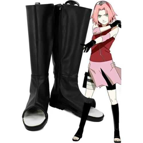Haruno Sakura Cosplay Boots Shoes Custom Made Any Size