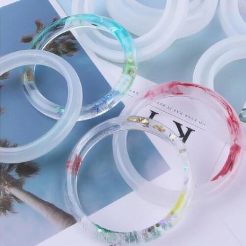 Silicone Jewelry Mold Round Bracelet Bangle Resin Mold Resin Casting Jewelry Making Tools Silicone Bracelet Casting Mould
