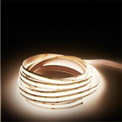 LED COB Daytime Running Lights DC24v 12v 528LEDs / M 8mm Waterproof Car Light Source Parking светодеодная лента