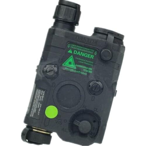 Tactical flashlight AN-PEQ-15 Upgrade Version LED White light + Green laser with IR Lenses BLACK DE