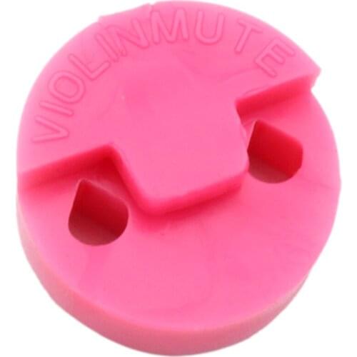 Practice rubber mute for 3/4 1/8 4/4 1/2 violin Suitable for beginners - pink