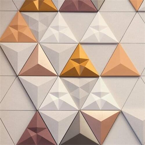 Triangular cement wall brick silica gel mould concrete concave and convex TV background wall decoration mould