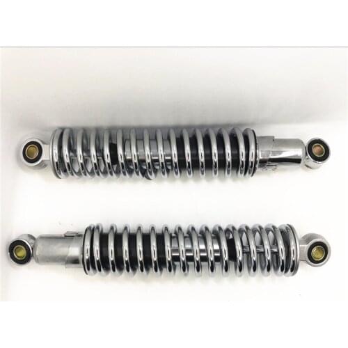 Universal 350mm Spring 8MM EYE TO EYE RED CHROME Total Length 380mm REAR SHOCK ABSORBERS FOR Gokart ATV Dirt Bike Quad Scooter