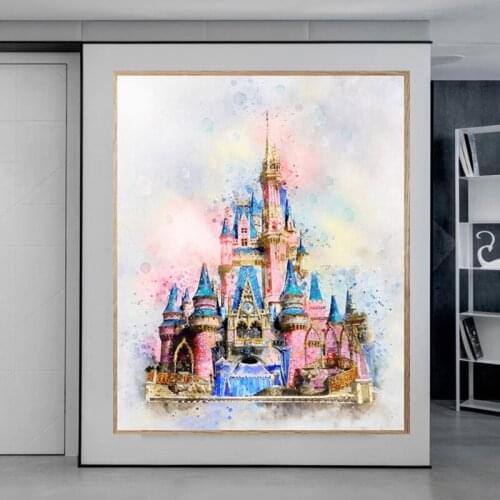 Disney Sleeping Beauty Magic Castle 5D DIY Diamond Painting Kits Embroidery Full Mosaic Rhinestone Craft Lovers for Home Decor