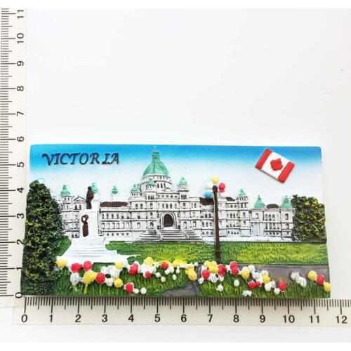 Vitoria City Council Building Canada)Creative Travel Commemorate CraftsOrnaments Magnetism Resin Material Refrigerator Stickers