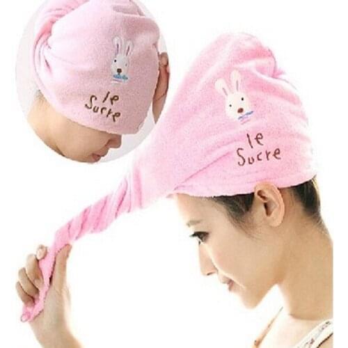1Pcs Fashion Hair Towel Drying Wrap Hat Cap Turban Twist Loop Hair Magical Hair Dryer Towel