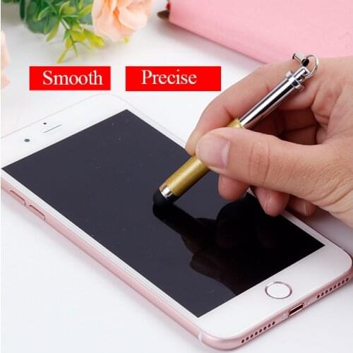 10pcs/lot Universal Elastic Phone Collapsible Touch Screen Pen Mini Stylus Capacitive Pen Foriphone Samsung Huawei Xiaomi Lenovo
