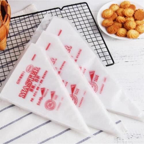 100 PCS Disposable Pastry Bag S/M/L Size Confectionery Bags For Cake Fondant Decorating Kitchen Baking Piping Bag Tools