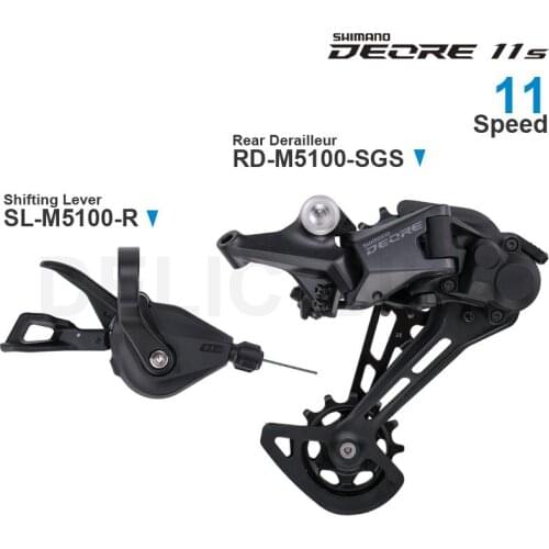 SHIMANO DEORE M5100 11 Speed Groupset Shifter Rear Derailleur - SHIMANO SHADOW RD+ - 1x11-speed Original parts for MTB