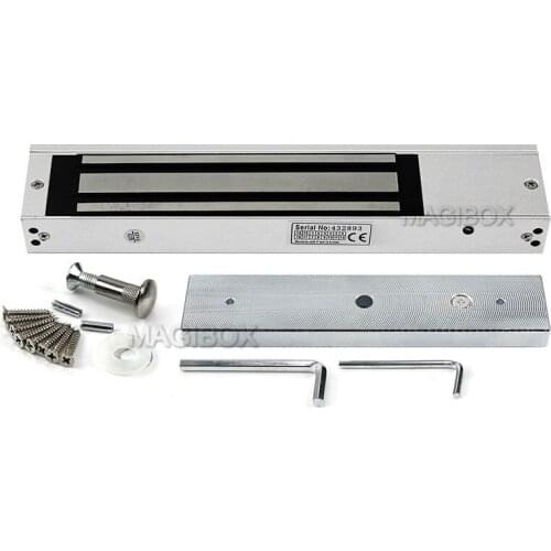 600 LBS electromagnetic lock delay signal feedback DC12V / 24V adjustable 280kg magnetic lock